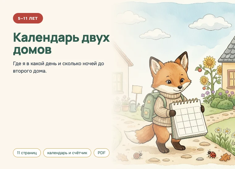 Обложка комплекта «Календарь двух домов», 5–11 лет