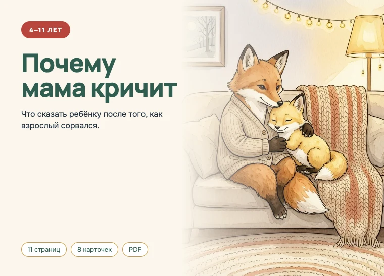 Обложка комплекта «Почему мама кричит», 4–11 лет